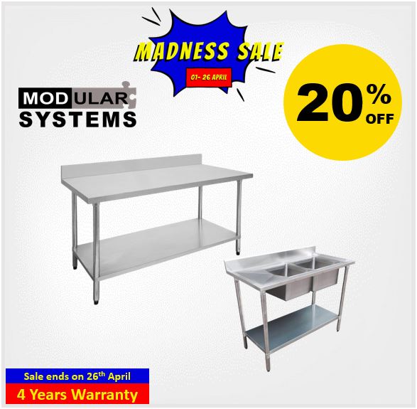 Commercial Stainless Steel Workbench