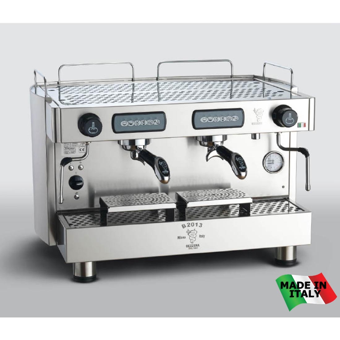 BZB2013S2E Bezzera Traditional 2 Group Espresso Coffee Machine