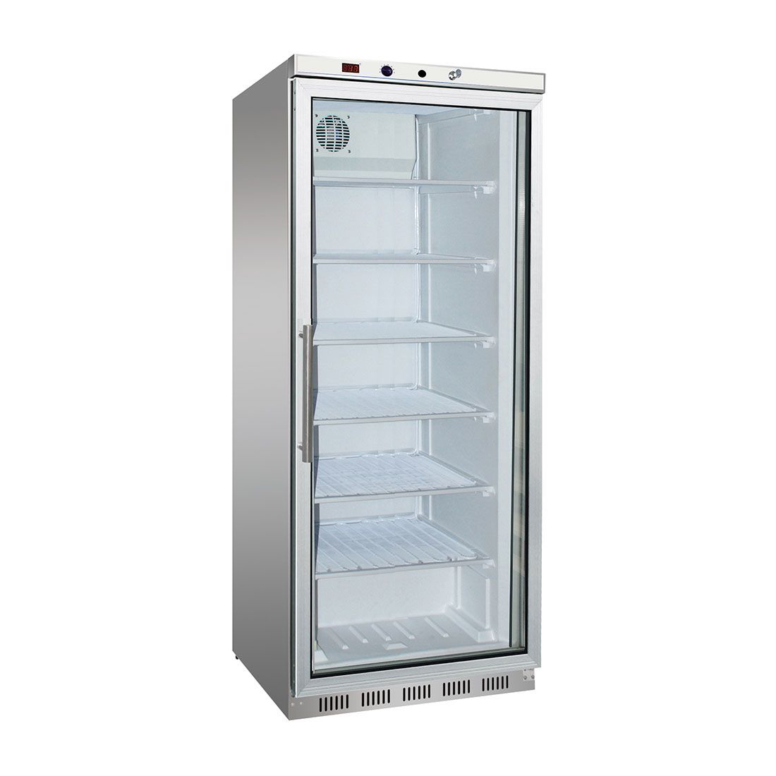 HF600G S/S Display Freezer with Glass Door