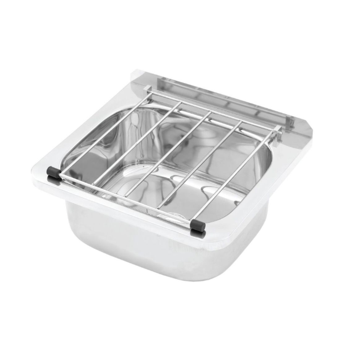 F.H.E AB-CS-B Cleaners Sink (hinged grate) With Wall Mount Brackets