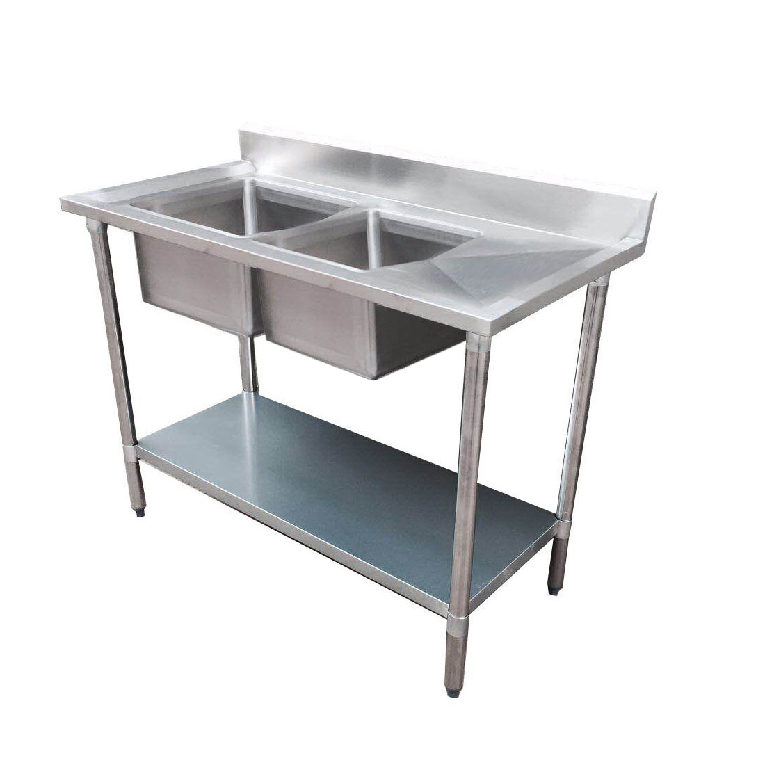 Modular Systems 1500-6-DSBL Modular System Double Sink Bench Left Handed
