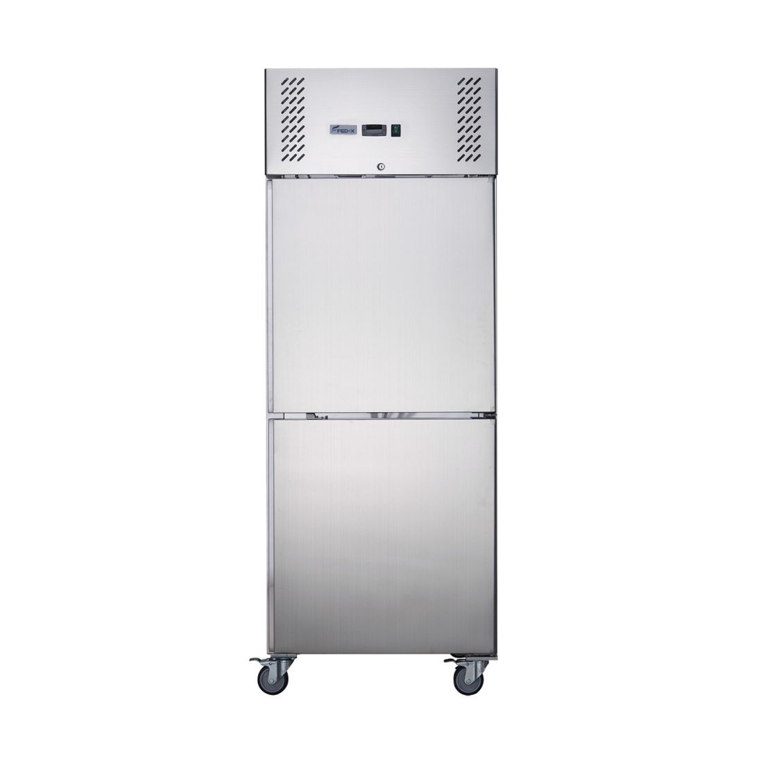 FED-X XURF650S1V S/S Split Two-Door Upright Freezer