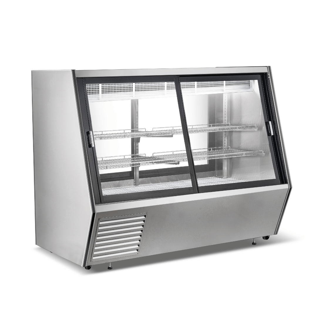 Bonvue AMS-18DD Dual-Access Refrigerated Deli, Meat and Seafood Display Case