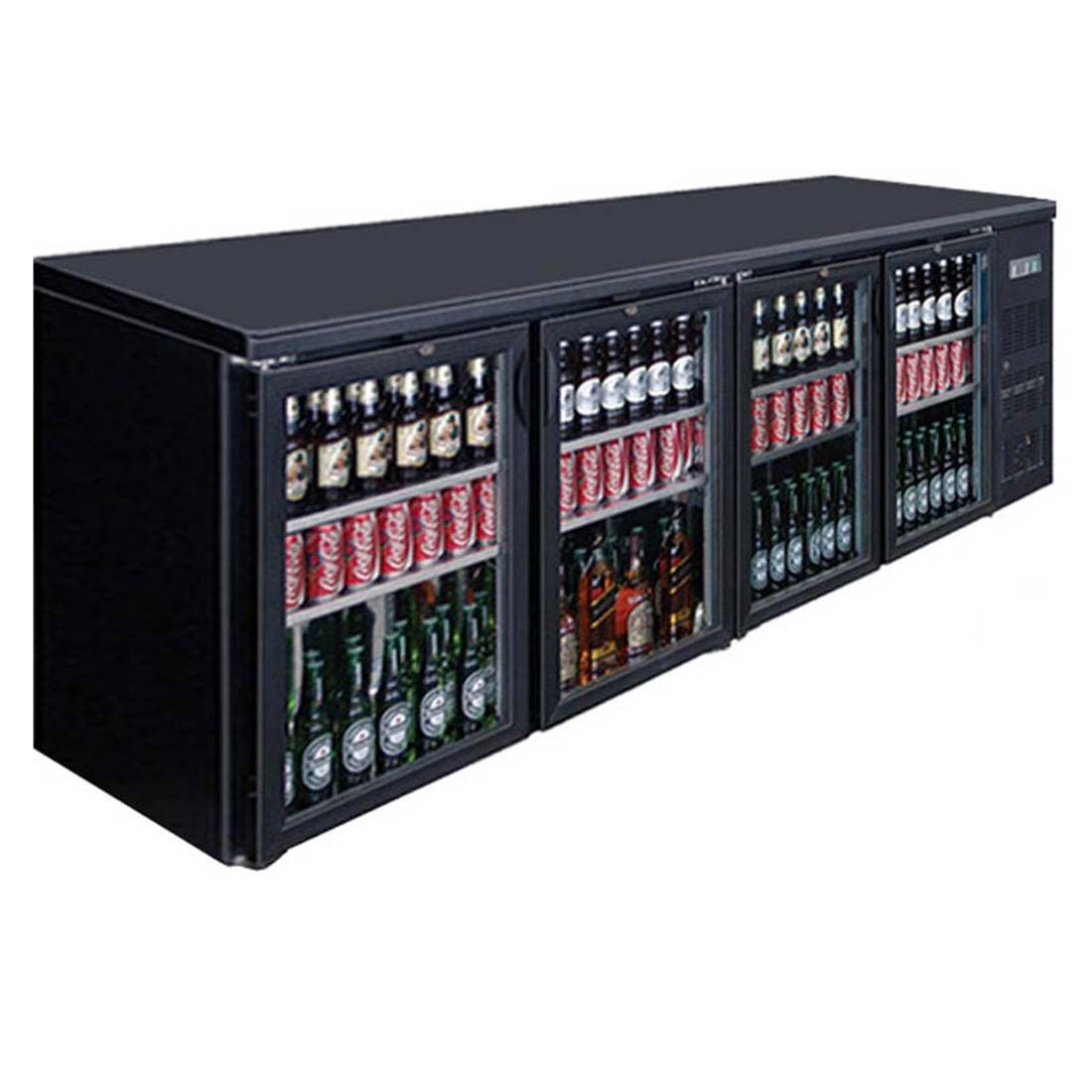 Thermaster BC4100G Four Door Drink Bar Fridge/Cooler