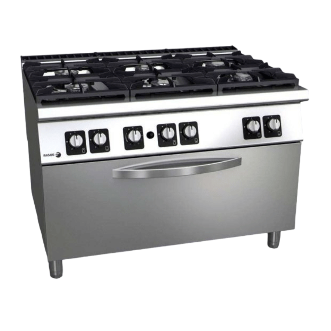 Fagor C-G961OPH Kore 900 Series Gas 6 Burner with Gas Oven