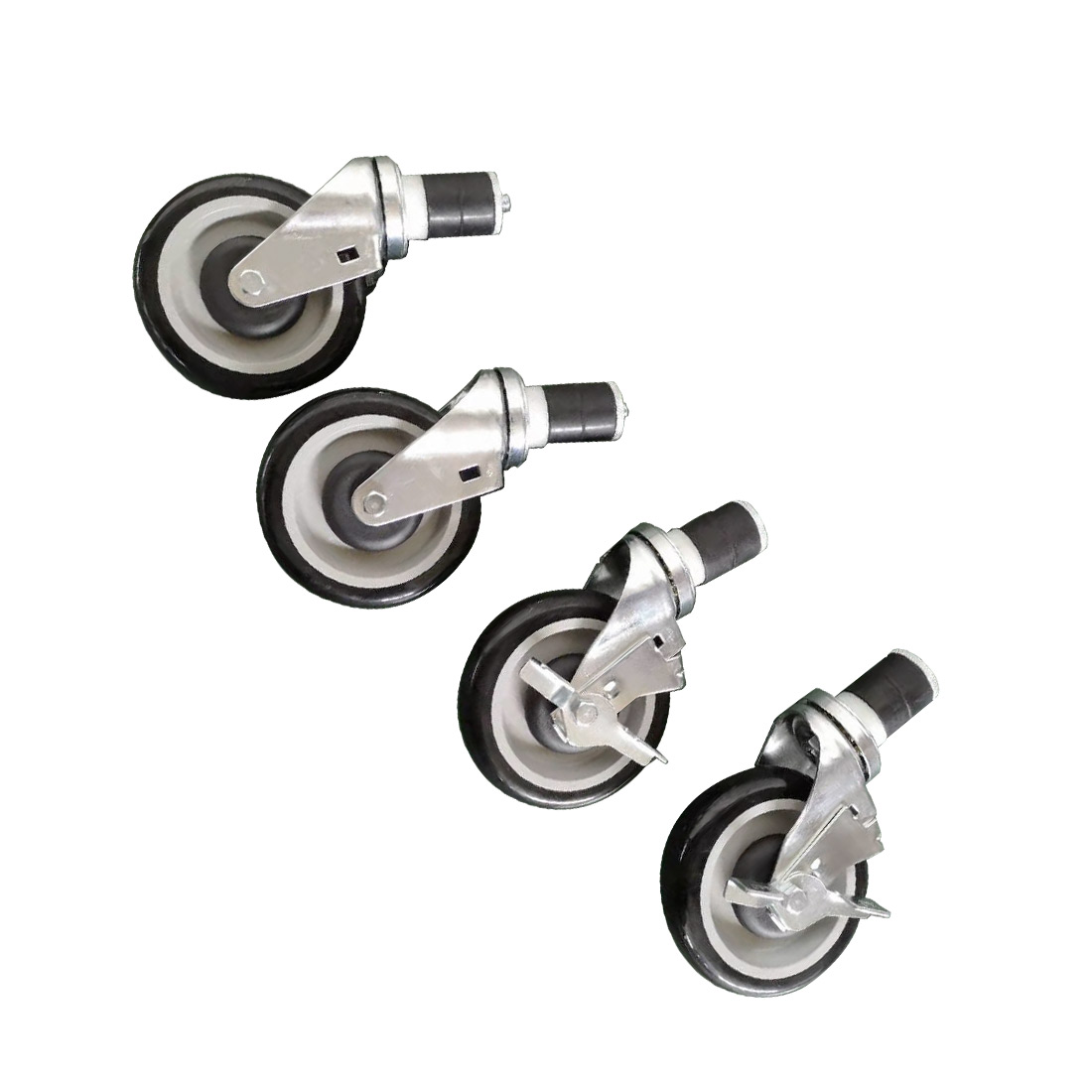 Modular Systems CASTOR-D41 Modular System Castor Set for Economic Stainless Steel Benches