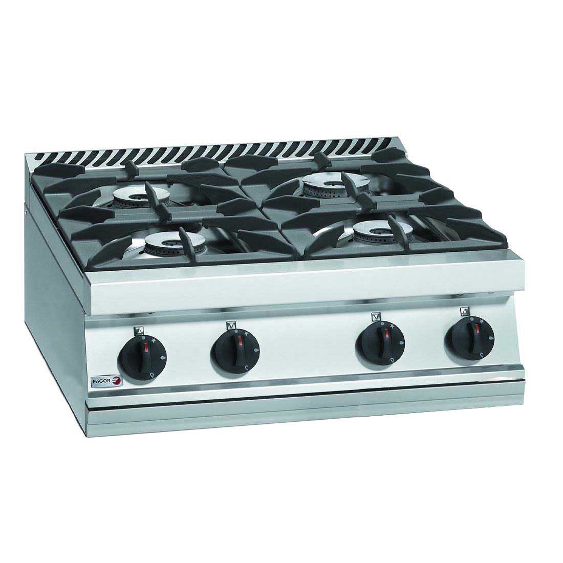 Fagor CG7-40H 700 series natural gas 4 burner SS boiling top