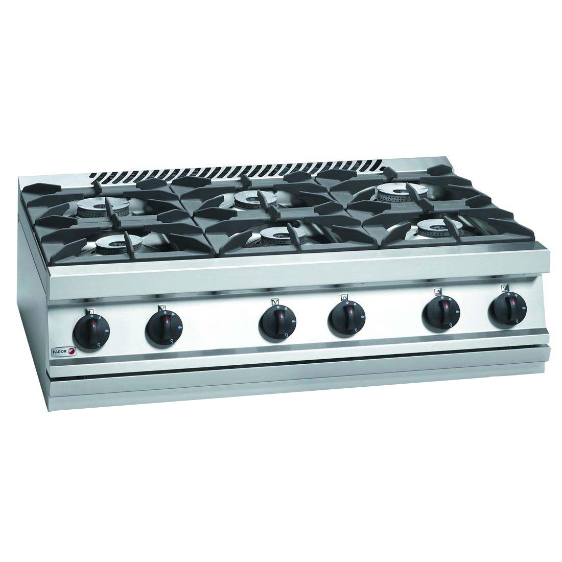 Fagor CG7-60H 700 series natural gas 6 burner SS boiling top