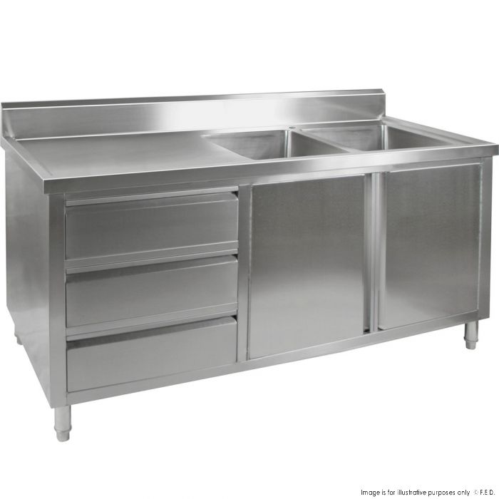 Kitchen Tidy Premium Stainless Steel, Stainless Kitchen Cabinets With Sink
