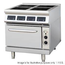 ElectMax Induction 4 Burner Cooker with Convection Oven - IC9-4B