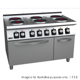Fagor Kore 700 Series Electric 6 Burners with oven C-E761