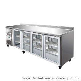 CM25G TROPICALISED Four Door Bar Fridge