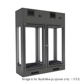 Fagor Dual Zone 2 Doors Black Central Wine Cellar FWC-2602-2CB