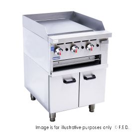 GGS-24LPG Gas Griddle and Gas Toaster with Cabinet