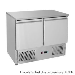 Two Door Compact Workbench Fridge - GNS900B