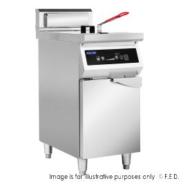 Electmax 700 Series Induction Single Fryer with Splashback IFS7-30L