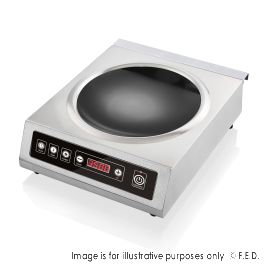Benchstar Stainless Steel Induction Wok w/ LED Display IW350