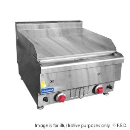 GASMAX Benchtop 2 Burner Griddle 600mm