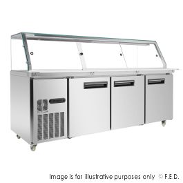 Thermaster Cold Salad & Noodle Bar 6x1/1 GN Pans PG210FA-XG