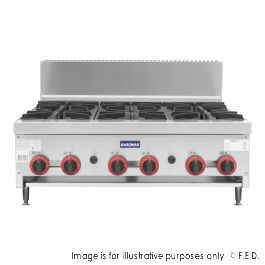 Gasmax Gas 6 Burner Cook Top RB-6E