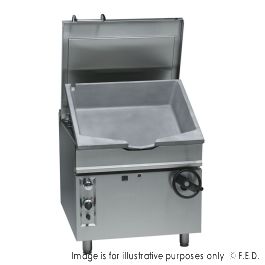 Fagor 900 series NG 80 litre crank tilting bratt pan with SS burner and Temp control