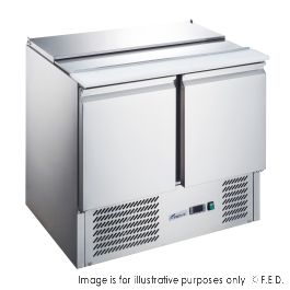 FED-X Two Door Salad Prep Fridge – XGNS900S