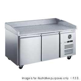 FED-X Two Door Standard Saladette On Castors - XPZ2600TN
