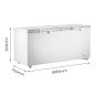 Thermaster 600L Chest Freezer with Stainless Steel Lid - BD600F