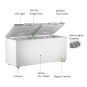 Thermaster 600L Chest Freezer with Stainless Steel Lid - BD600F
