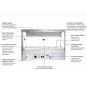 Bonvue Square Countertop Wet and Dry Bain Marie - BM11SC
