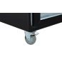castor for glass door fridge black