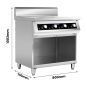 Electmax 700 Series Induction 4-Burner Cooker with Splashback EIC7-800P