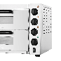 BakerMax Compact Countertop Double Deck Electric Pizza Oven - EP-2T