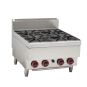 GASMAX Benchtop LPG 4 Burner Cooktop with splashback JUS-TR-4BLPG