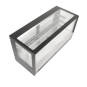 Counter top square 2 Shelves Glass cold food display - GN-1200RT
