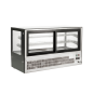 Counter top square 2 Shelves Glass cold food display - GN-1200RT

