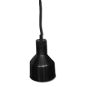 Pull down heat lamp Black