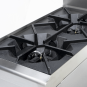 GASMAX Benchtop Natural Gas 2 Burner Cooktop w/ Splashback JUS-TR-2B