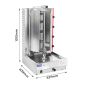 Gasmax Semi-automatic 4 Burner LPG Kebab Machine - KB-4LPG