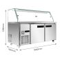 Thermaster Cold Salad & Noodle Bar 5x1/1 GN Pans - PG180FA-XG