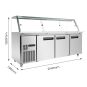 Thermaster Cold Salad & Noodle Bar 6x1/1 GN Pans - PG210FA-XG