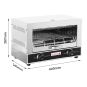 Benchstar Single infrared quartz element salamander griller toaster and timer - QT-1