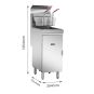 GasMax Superfast Natural Gas Tube Fryer - RC400E