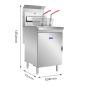 GasMax Superfast Natural Gas Tube Twin Vat Fryer - RC400TE