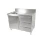 SC-6-1200L-H CABINET WITH LEFT SINK