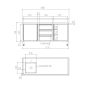 SC-6-1800L-H Cabinet with Left Sink