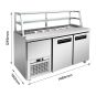 Thermaster two door Deluxe Sandwich Bar - SCB/15