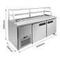 Thermaster two large door DELUXE Sandwich Bar - SCB/18