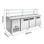 Thermaster three door DELUXE Sandwich Bar - SCB/21