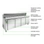 Thermaster four door Sandwich Bar - SLB240